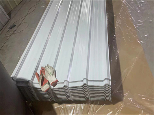la feuille couvrante enduite de couleur de 1050mm a ridé la norme ASTM de tôle d'acier