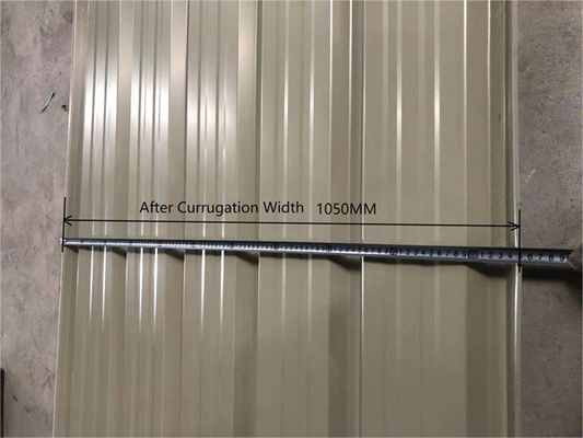 la feuille couvrante enduite de couleur de 1050mm a ridé la norme ASTM de tôle d'acier