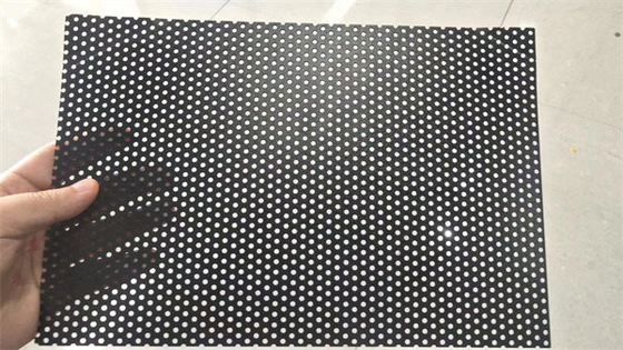 feuille perforée en aluminium AA1060, AA1100, AA3003 de 0.8mm noir et blanc