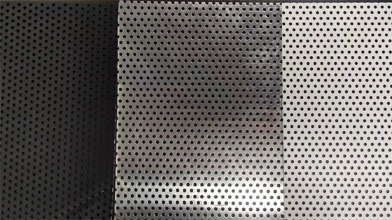feuille perforée en aluminium AA1060, AA1100, AA3003 de 0.8mm noir et blanc